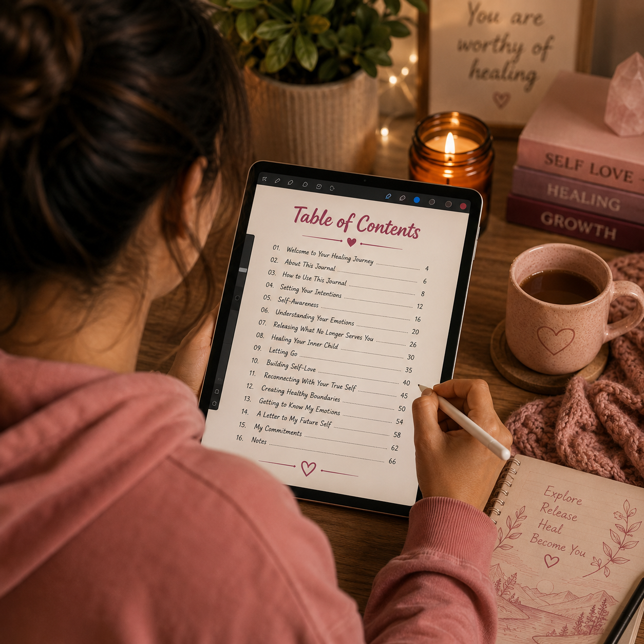 Heal Your Hidden Self Journal— Printable & Digital PDF - Image 5